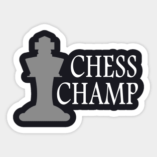 Chess Champ Chessplayer Gift Sticker